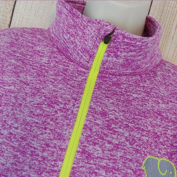 IVORY ELLA Heathered Purple Performance Pullover - Picture 4 of 8